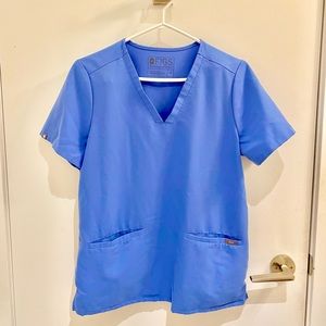 FIGS Zamora Jogger Scrubs in ciel blue